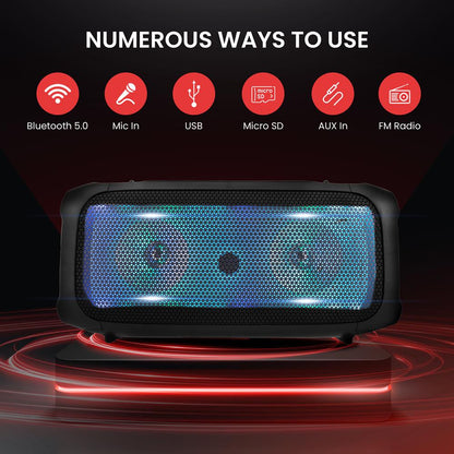 Enceinte stéréo DJ Boombox sans fil BT 