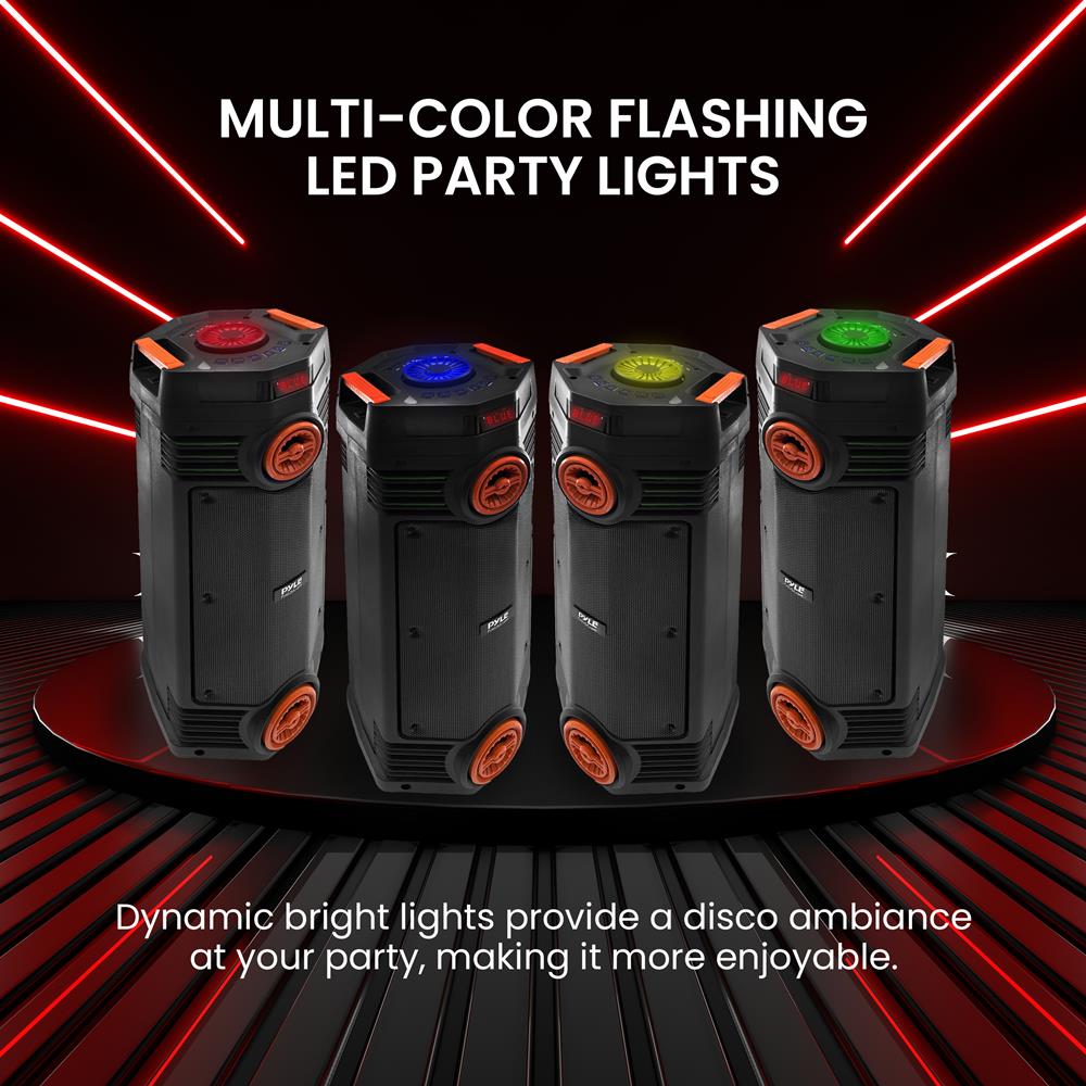 product image number 4 for Pyle Dual 6.5’’ Wireless Portable Pa Speaker