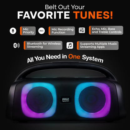 Dual 5” Inch Wireless BT Streaming Boomb