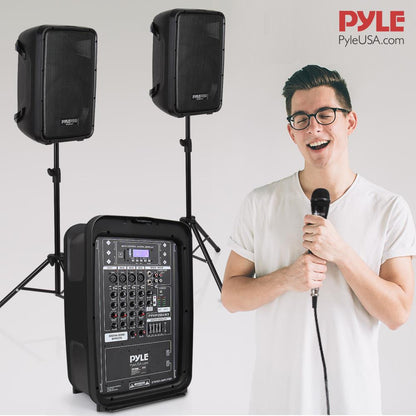 Pa Speaker & Amplifier Mixer Dj Kit