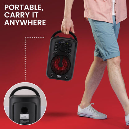 product image number 6 for Pyle 4” Portable Wireless Bt Streaming Speake