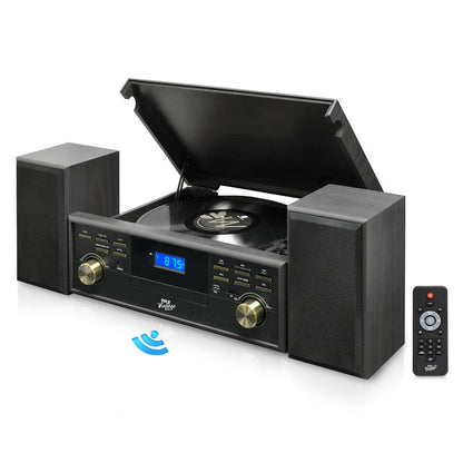 product image number 1 for Pyle Bluetooth Record Player & Radio Speaker