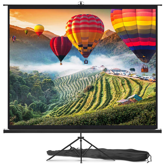 Écran de projecteur portable 120" - Installation rapide, blanc mat, trépied 