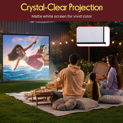 Quick Fold-Out Projector Screen, 50-inch