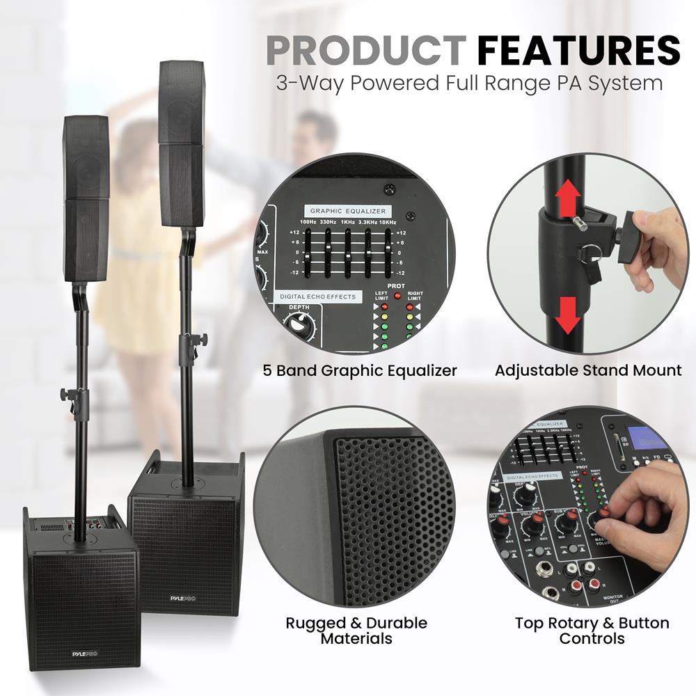 product image number 4 for Pyle Wireless Bt Streaming  Active Pa Speaker