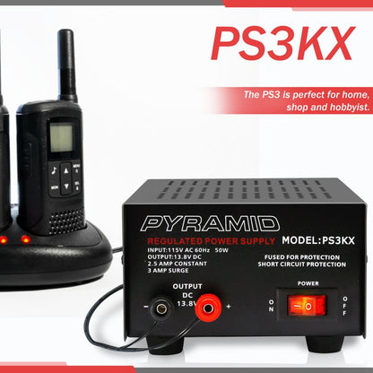 product image number 6 for Pyramid 2.5 Amp Hobbyist Bench Power Supply