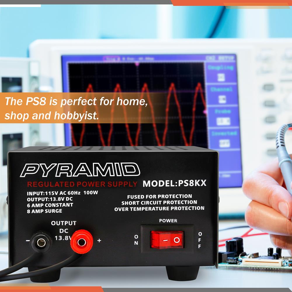 product image number 6 for Pyramid 6 Amp Hobbyist Bench Power Supply