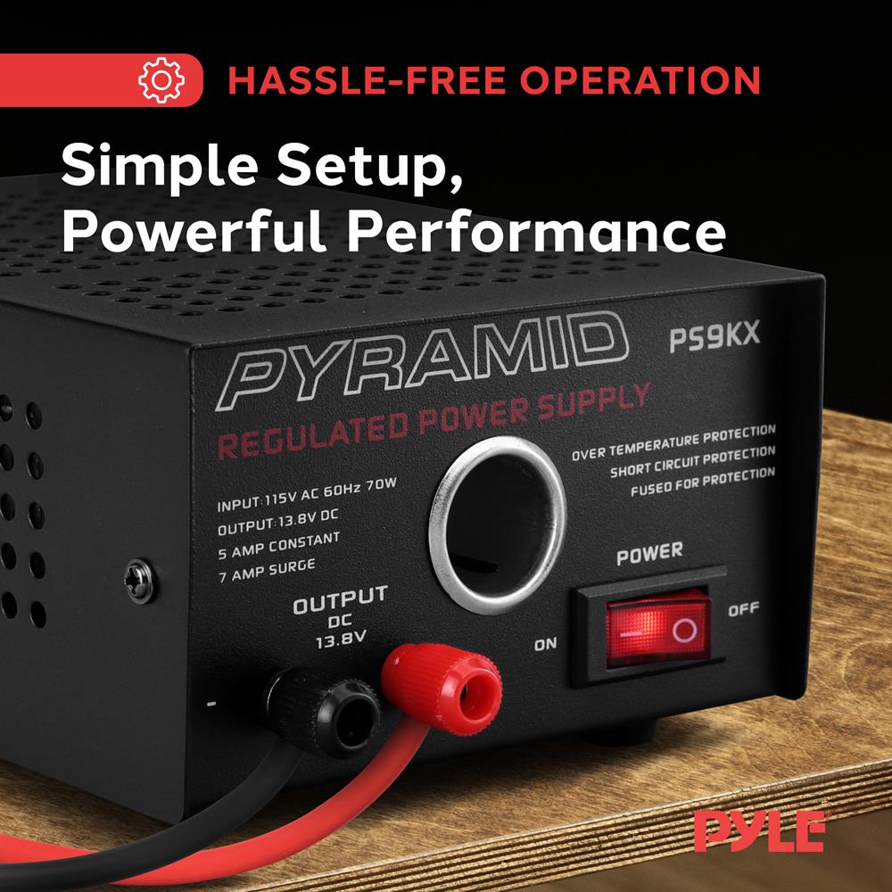 product image number 3 for Pyramid 5 Amp Bench Power Supply
