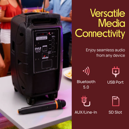 Système de haut-parleur PA portable et microphone 