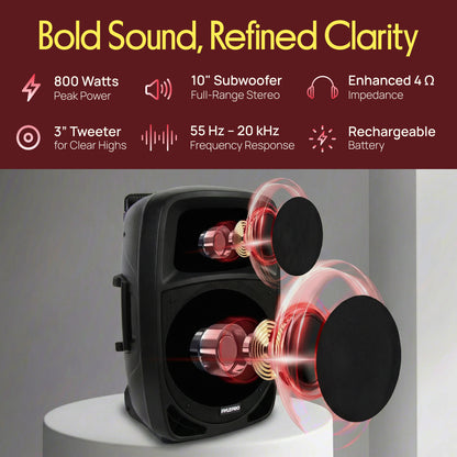 Système de haut-parleur PA portable et microphone 