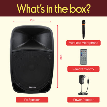 Système de haut-parleur PA portable et microphone 