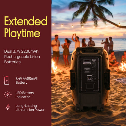 Système de haut-parleur PA portable et microphone 