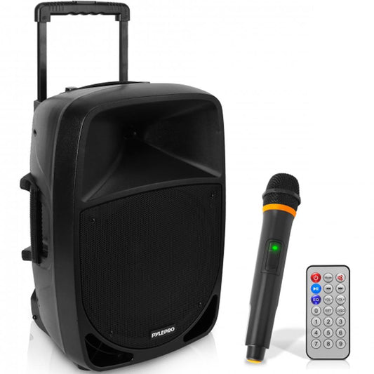 Portable Bluetooth PA Speaker 1200W Rechargeable Battery 12" Subwoofer