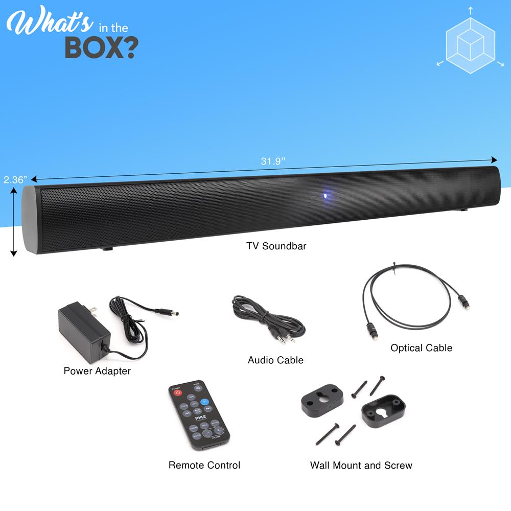 product image number 8 for Pyle Home Theater Bluetooth Soundbar Speaker