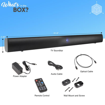 product image number 8 for Pyle Home Theater Bluetooth Soundbar Speaker