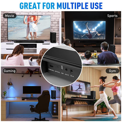 Haut-parleur barre de son convertible 