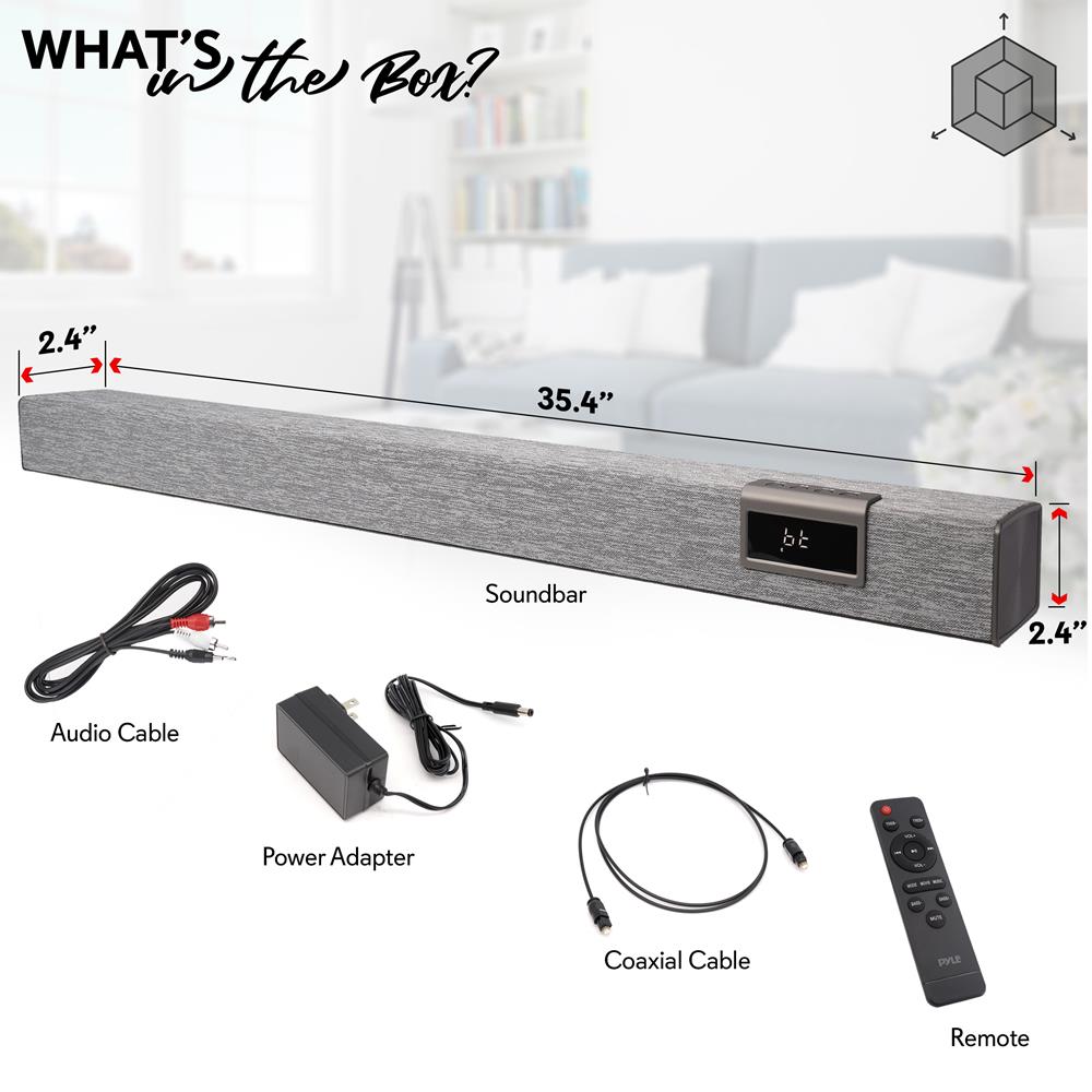 product image number 7 for Pyle Convertible Soundbar Speaker