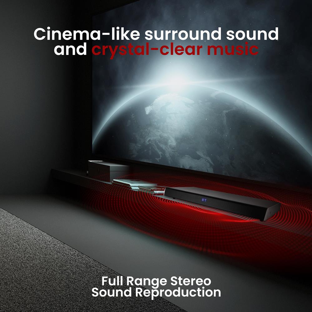 product image number 3 for Pyle Home Theater Bluetooth Soundbar Speaker