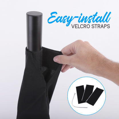 Scrim pour pied d'enceinte DJ / lumière, 3 côtés 