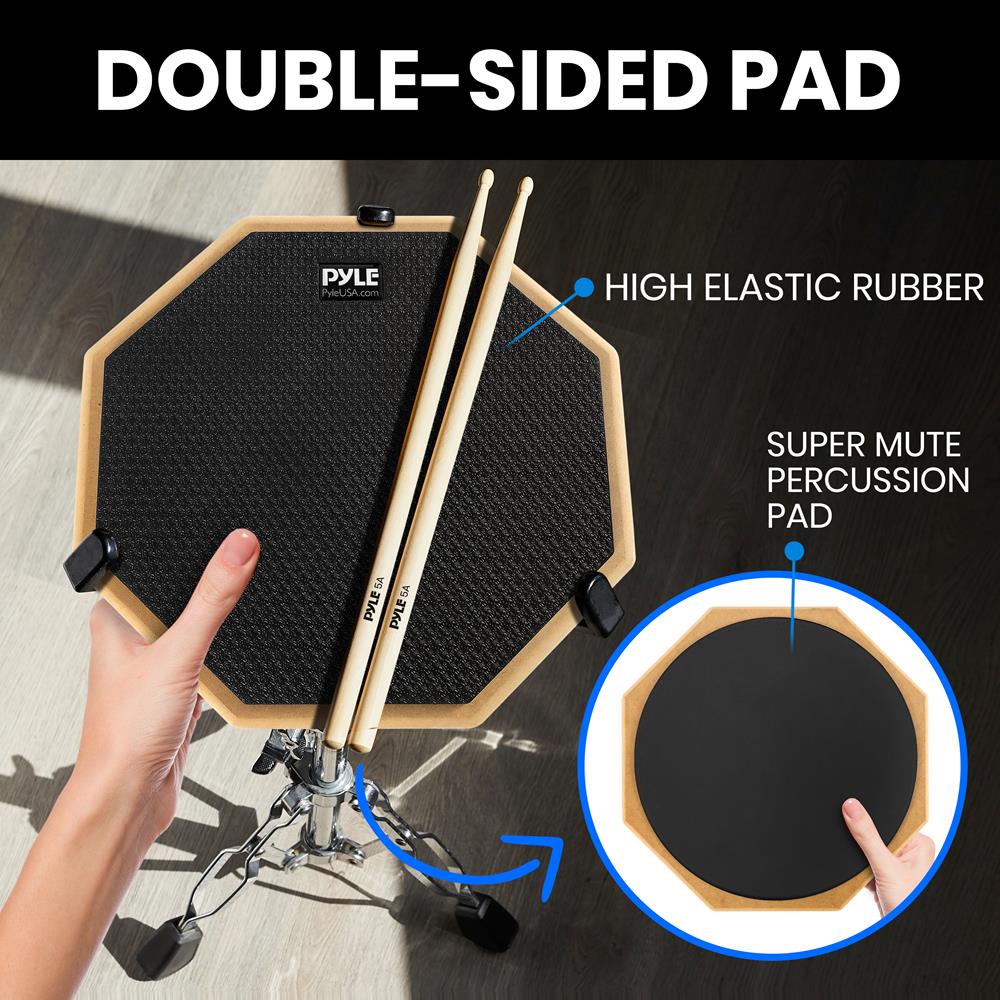 product image number 2 for Pyle Practice Drum Kit