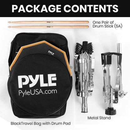 product image number 7 for Pyle Practice Drum Kit
