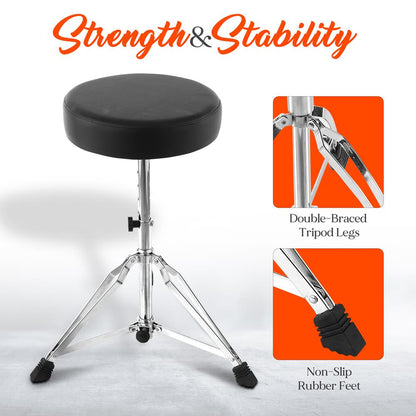 product image number 4 for Pyle Double-Support Drum Stool