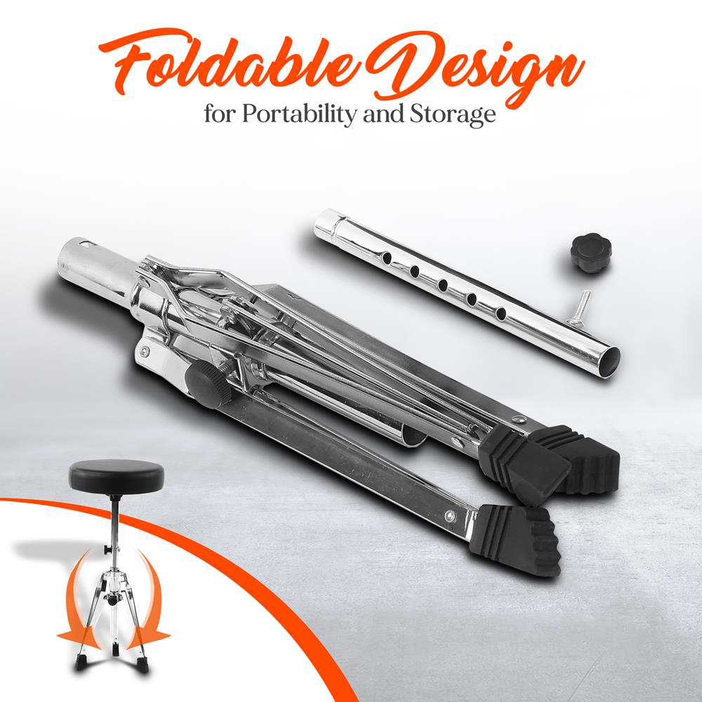 product image number 5 for Pyle Double-Support Drum Stool