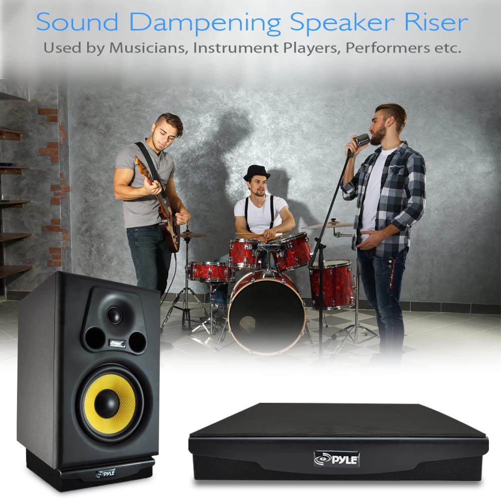 product image number 7 for Pyle Sound Isolation Dampening Speaker Riser