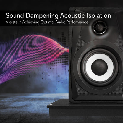 Speaker Riser Foam - Reduces Vibration - High-Density Foam - 15"x15"x1.8"