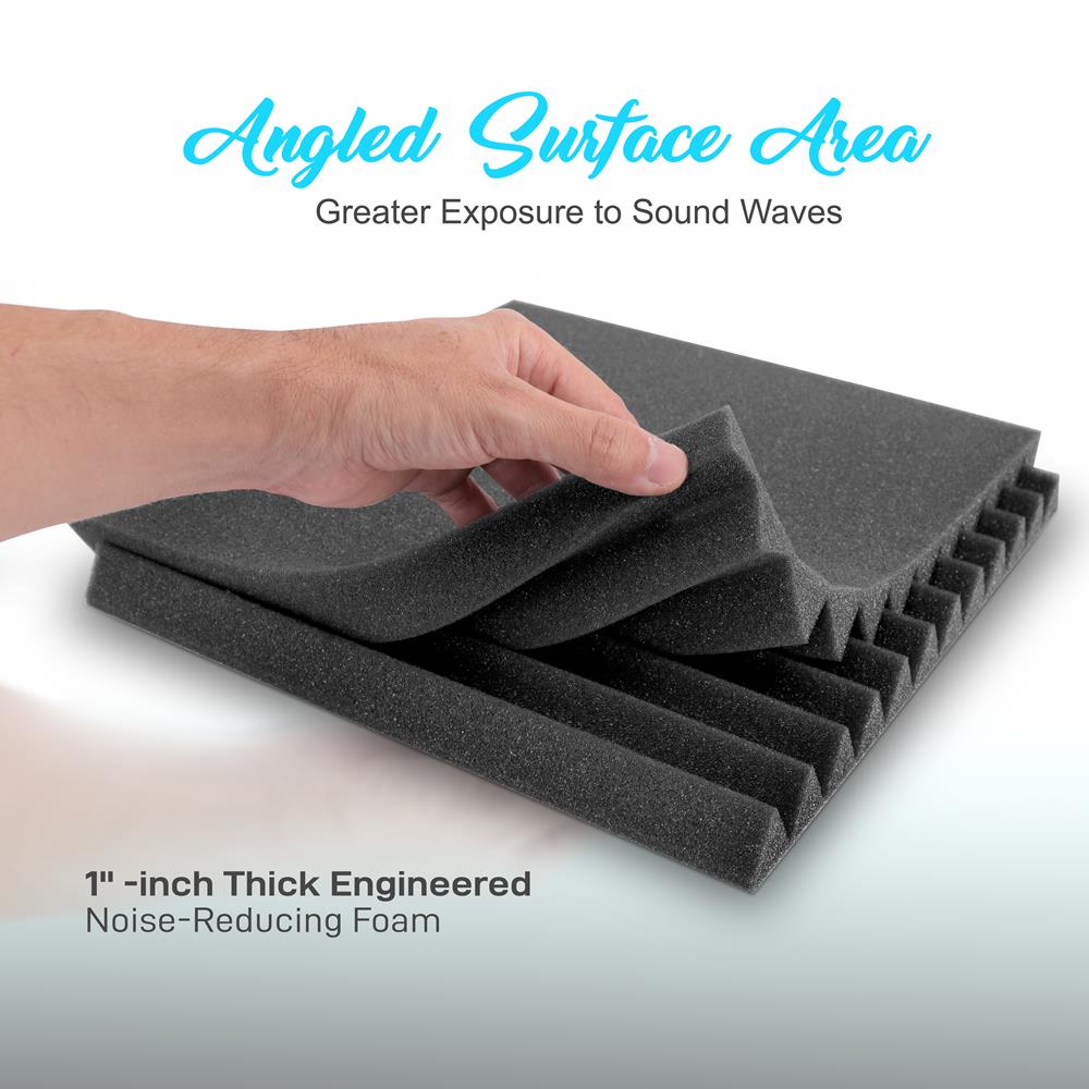 product image number 5 for Pyle Studio Soundproofing Wall Tile Panels
