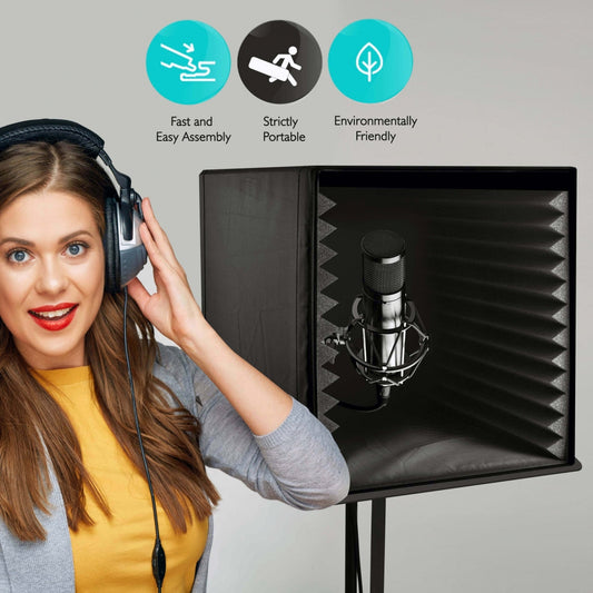 product image number 1 for Pyle Sound Recording Audio Isolation Box