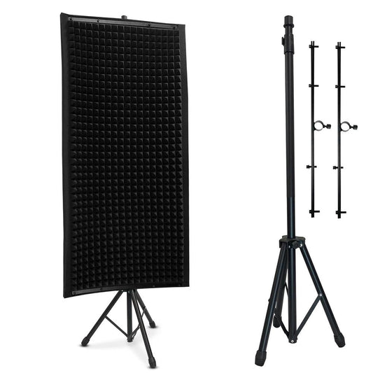 Acoustic Isolation Shield for Optimal Sound, 2" Foam, Charcoal Gray