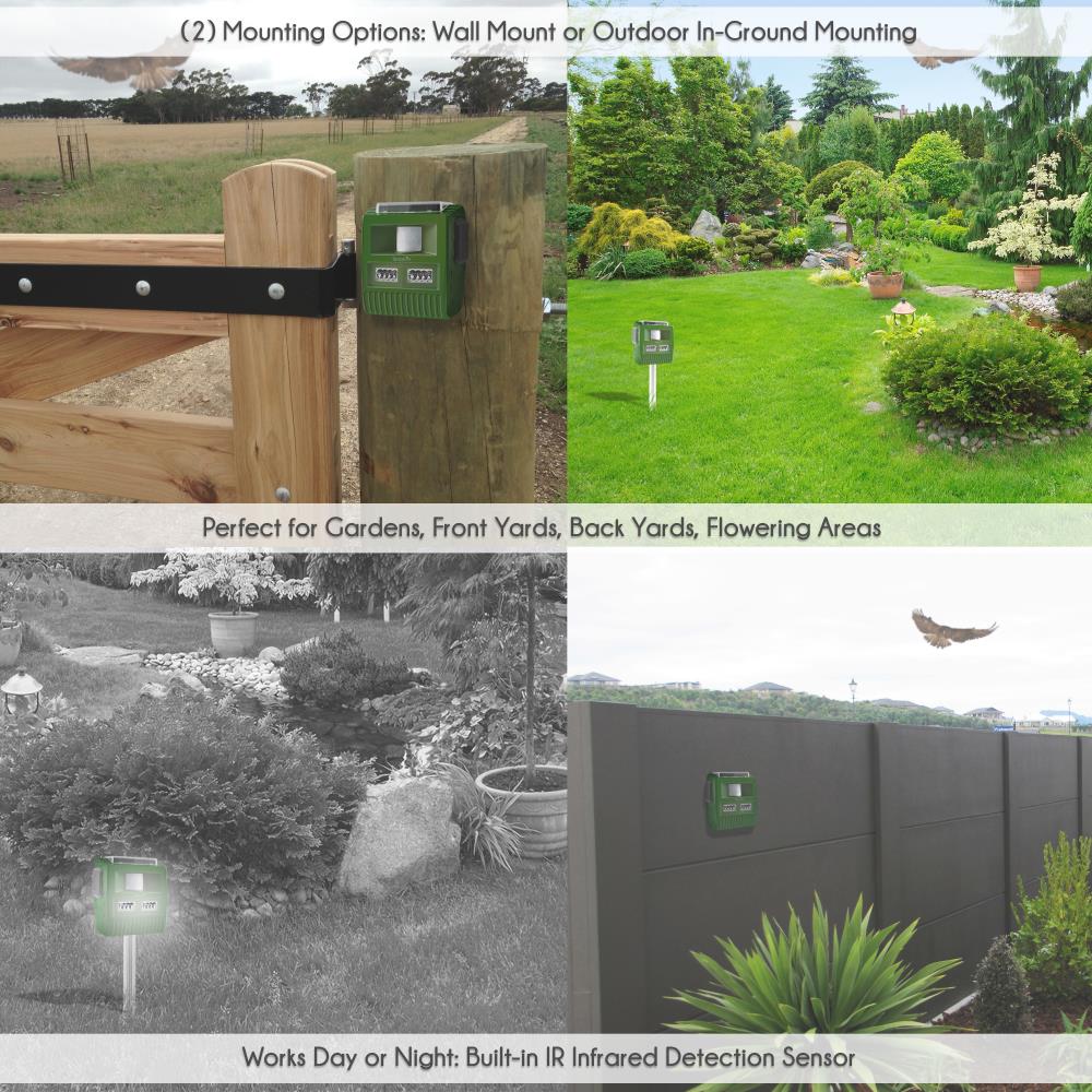 product image number 5 for SereneLife Solar Power Animal Repeller Insect Contr