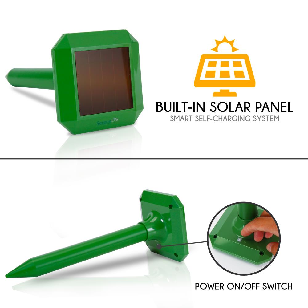product image number 2 for SereneLife Solar Power Mole Repeller