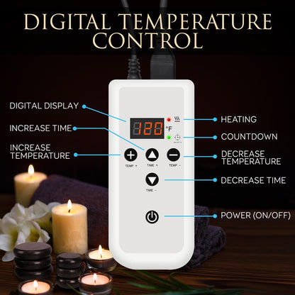 Bamboo Massage Set for Stress Relief with Waterless Heating Technology