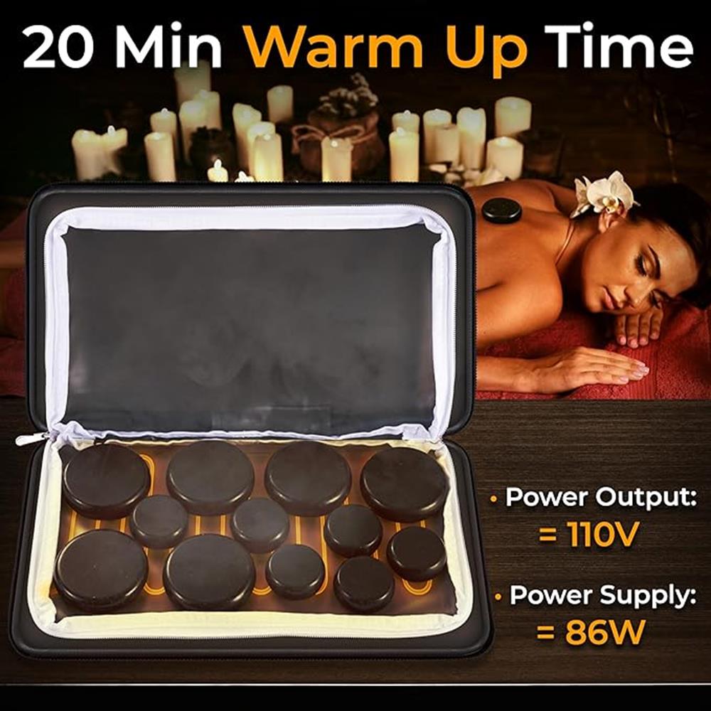 product image number 4 for SereneLife Multifunction Heating Stone Massager Wit