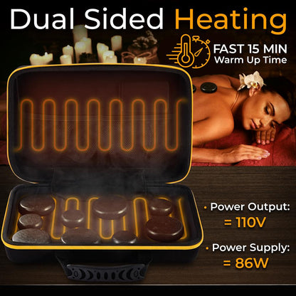 product image number 3 for SereneLife Multifunction Heating Stone Massager Wit