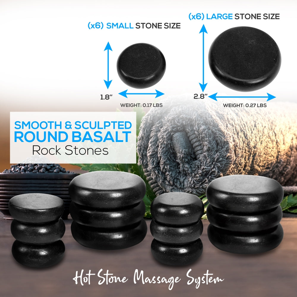 product image number 3 for SereneLife Hot Stone Massage Kit