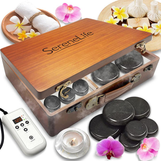 product image number 1 for SereneLife Hot Stone Massage Kit
