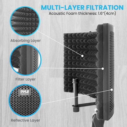 product image number 6 for Pyle Three Doors Metal Isolation Shield