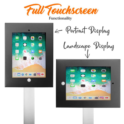 iPad Anti-Theft Floor Stand, Adjustable Height, Tamper-Proof, Durable