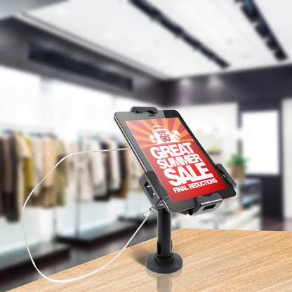 Tablet Security Stand with Lock, Adjustable Arm, Fits 7.9"-10.1" Tablets