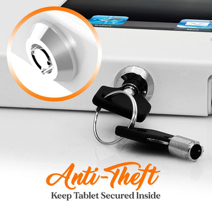 Tablet Security Wall Mount - Anti-Theft Lock, Steel, Fits iPad 2-4/Air