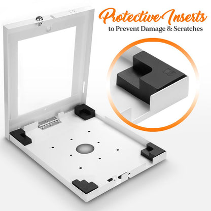 Tablet Security Wall Mount - Anti-Theft Lock, Steel, Fits iPad 2-4/Air