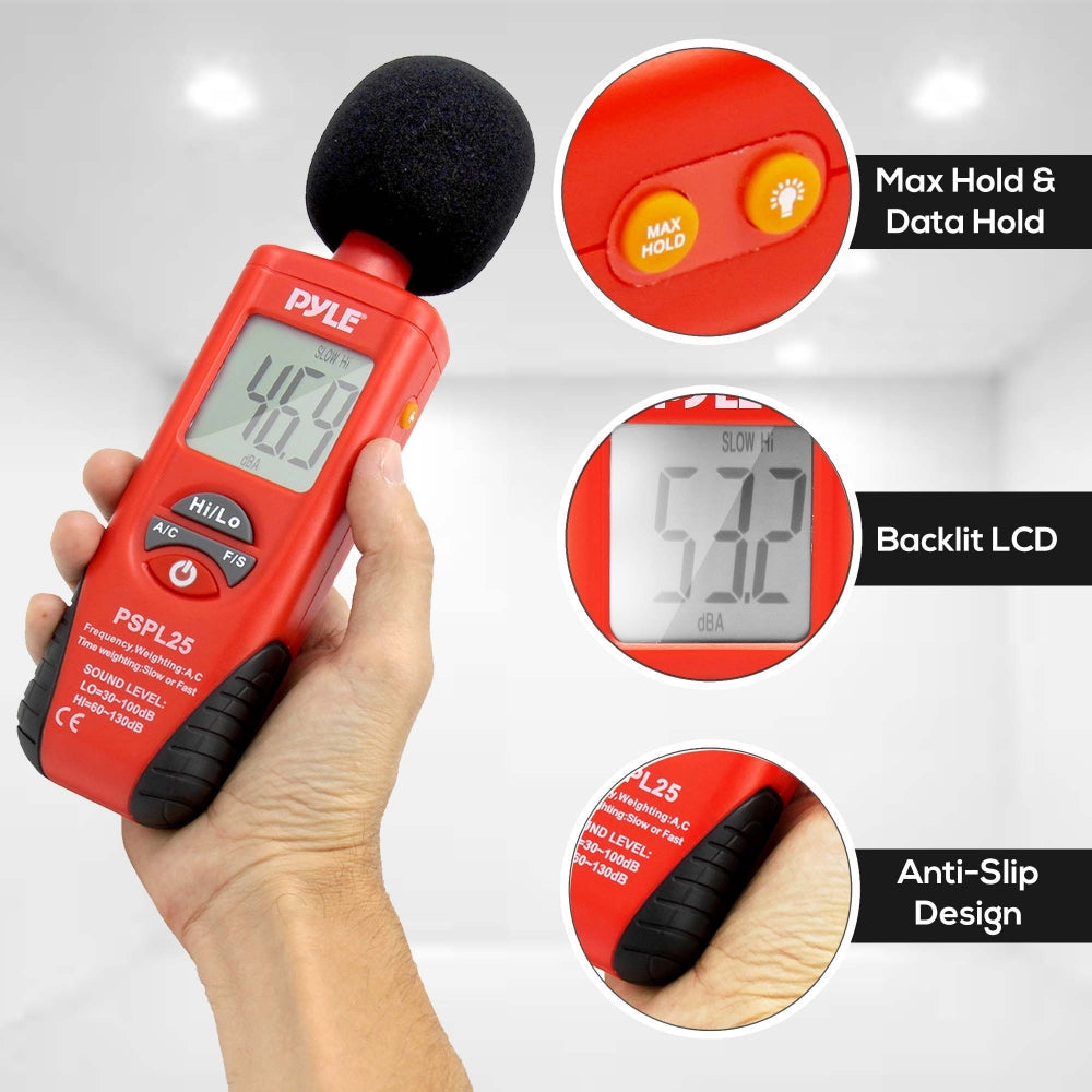 product image number 2 for Pyle Sound Level Decibel Db Meter