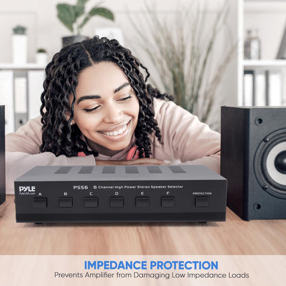 6-Zone High Power Stereo Speaker Selector