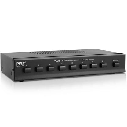 8 Zone Speaker Selector Switch Box, Multi-Channel, Volume Control