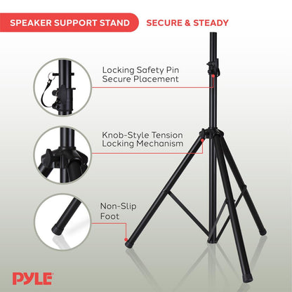 Speaker Stand Mount Adjustable 40-71" Durable Metal 132 lbs Capacity