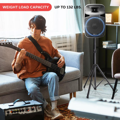 Speaker Stand Mount Adjustable 40-71" Durable Metal 132 lbs Capacity