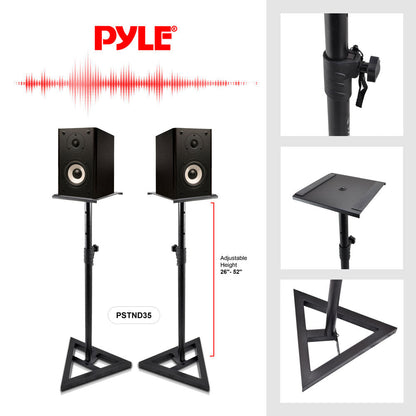 product image number 2 for PylePro Pro Audio Monitor Speaker Stands PSTND35.0